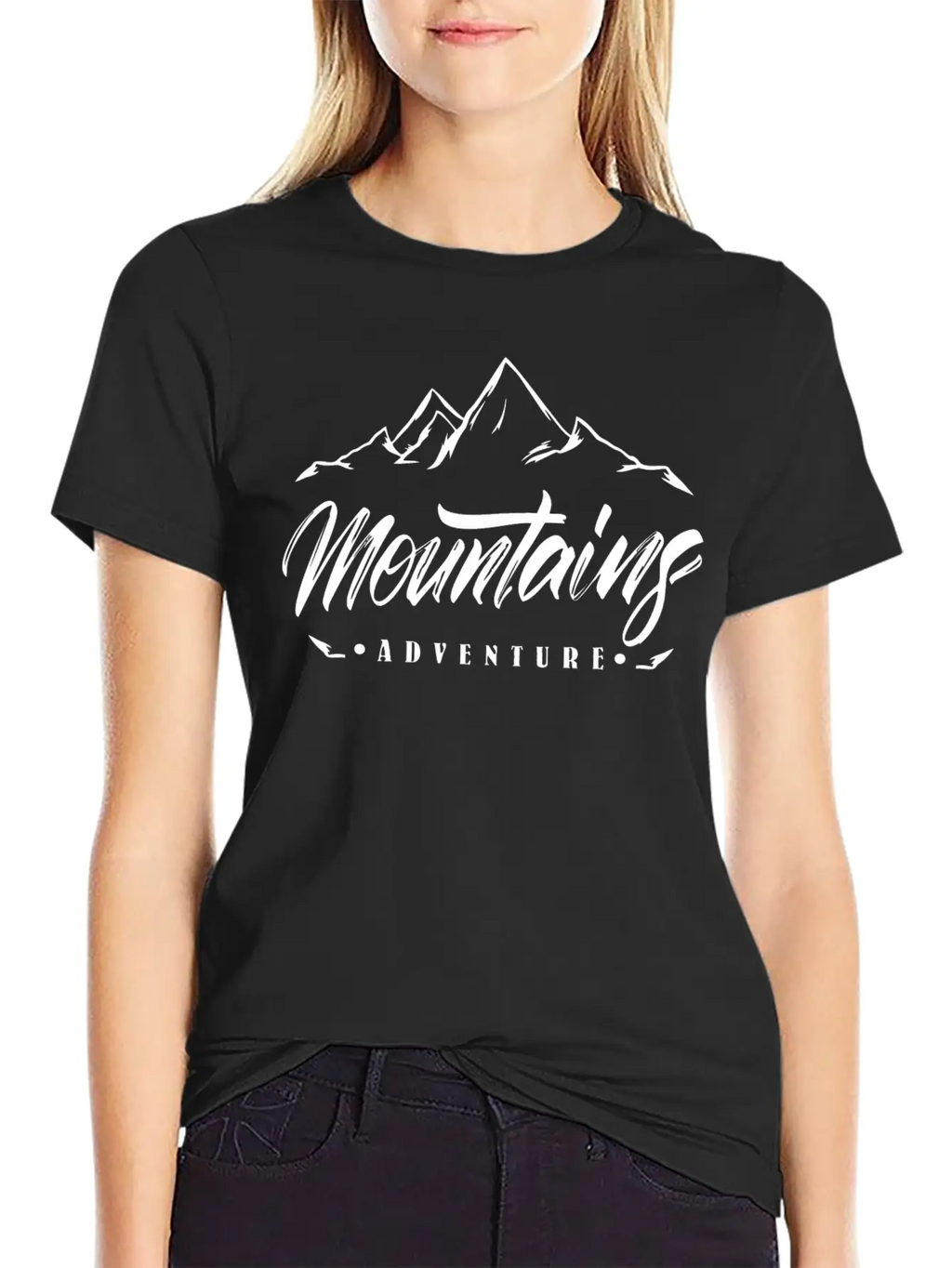 The Mountains - Adventure Unisex Short Sleeve Soft Cotton T-Shirt – Casual Everyday Wear