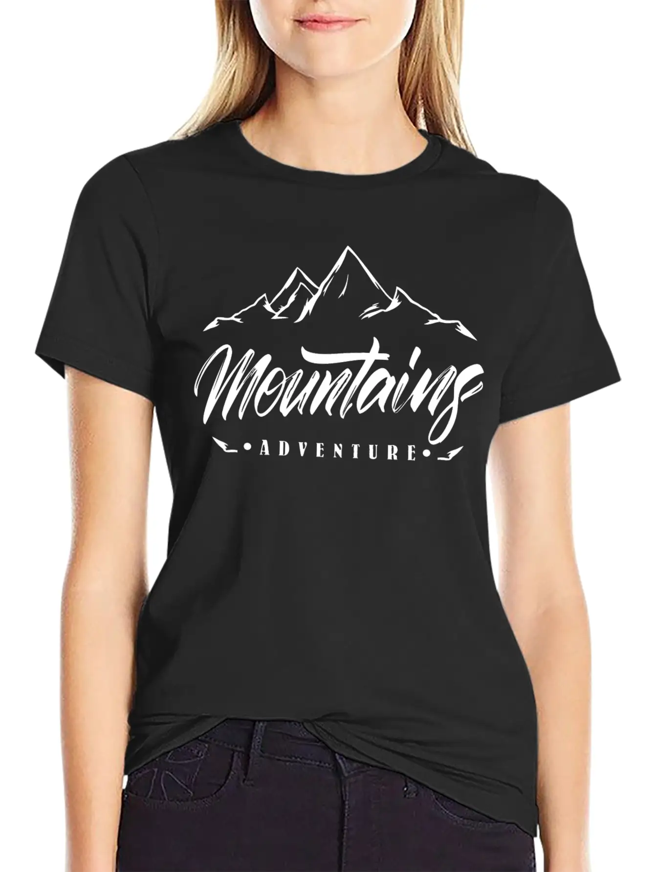The Mountains - Adventure Unisex Short Sleeve Soft Cotton T-Shirt – Casual Everyday Wear