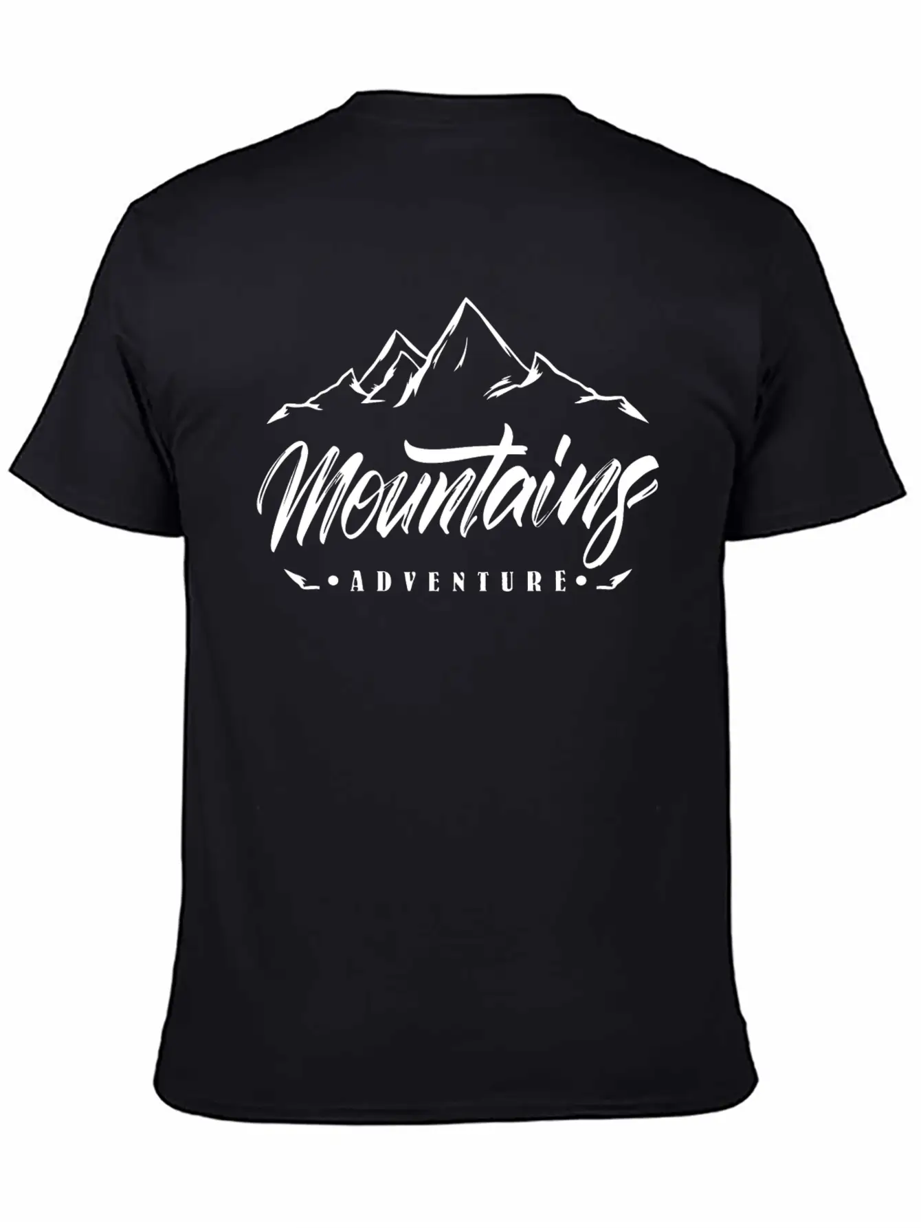 The Mountains - Adventure Unisex Short Sleeve Soft Cotton T-Shirt – Casual Everyday Wear
