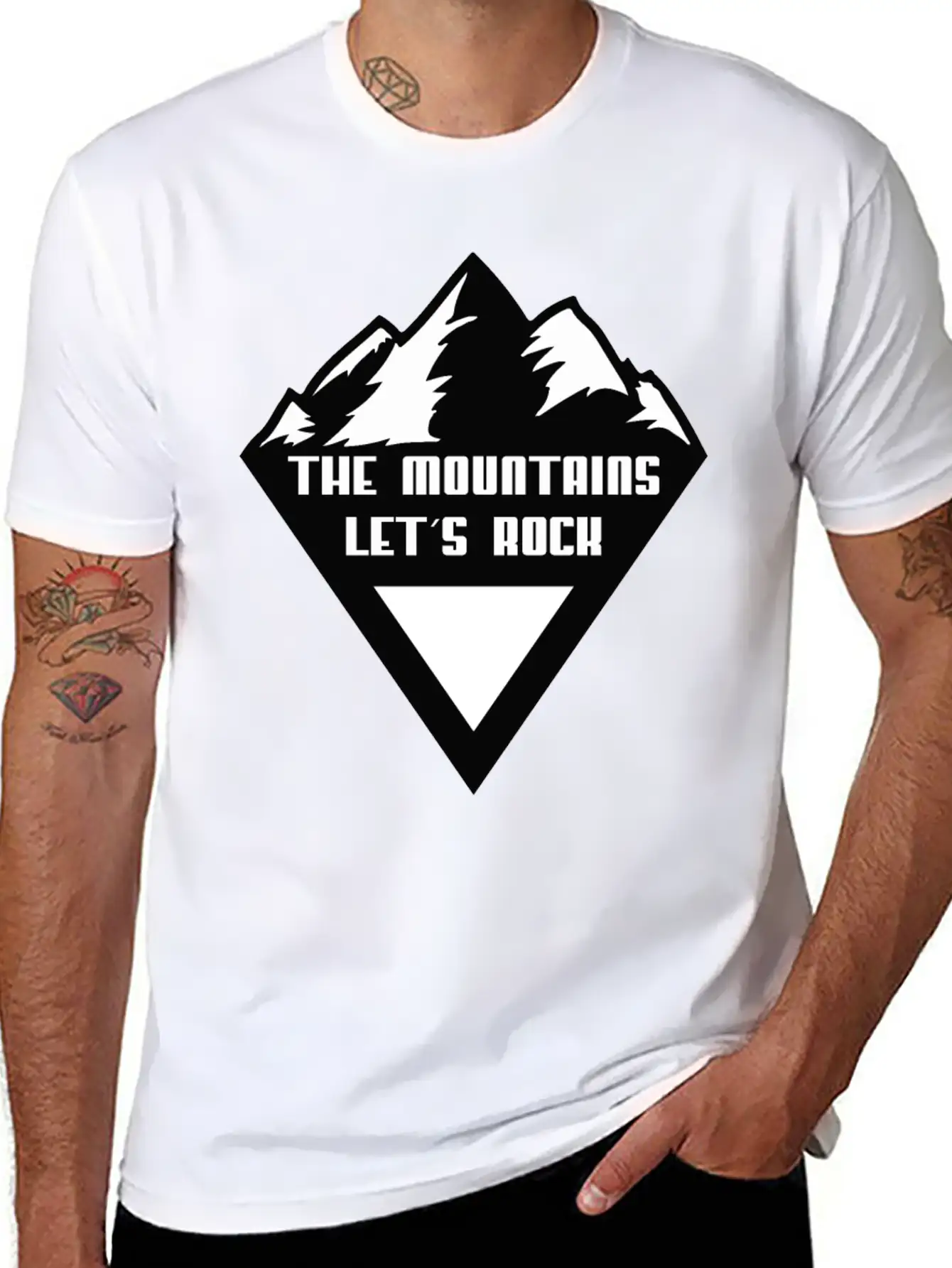 The Mountains Breathable Soft Cotton T-Shirt – Timeless Casual Look