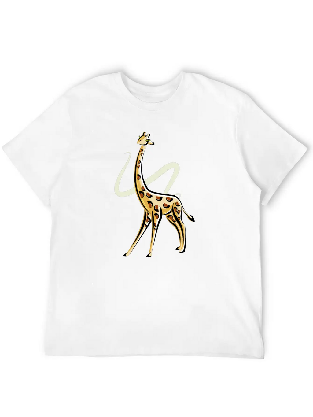 The Posing Giraffe Classic Fit Graphic Tee For Daily Comfort – Unisex Cotton Shirt