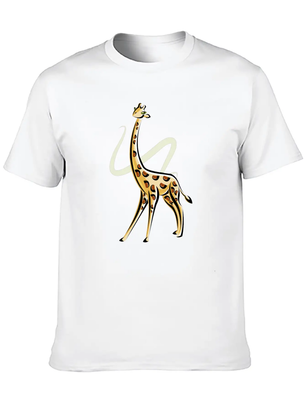 The Posing Giraffe Classic Fit Graphic Tee For Daily Comfort – Unisex Cotton Shirt