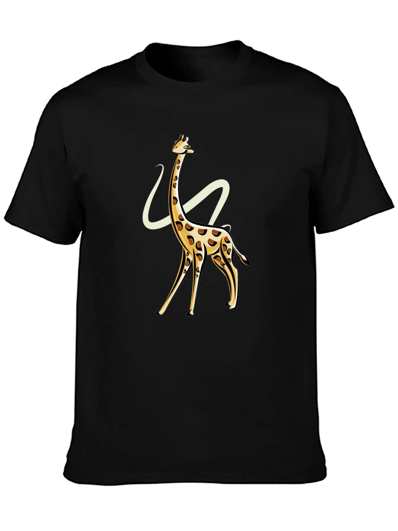 The Posing Giraffe Classic Fit Graphic Tee For Daily Comfort – Unisex Cotton Shirt