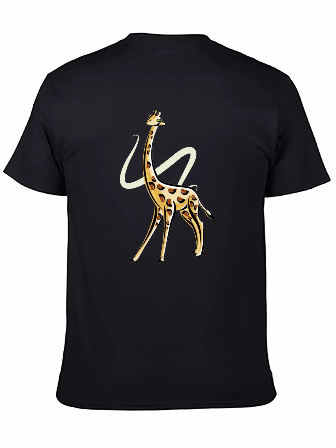The Posing Giraffe Classic Fit Graphic Tee For Daily Comfort – Unisex Cotton Shirt