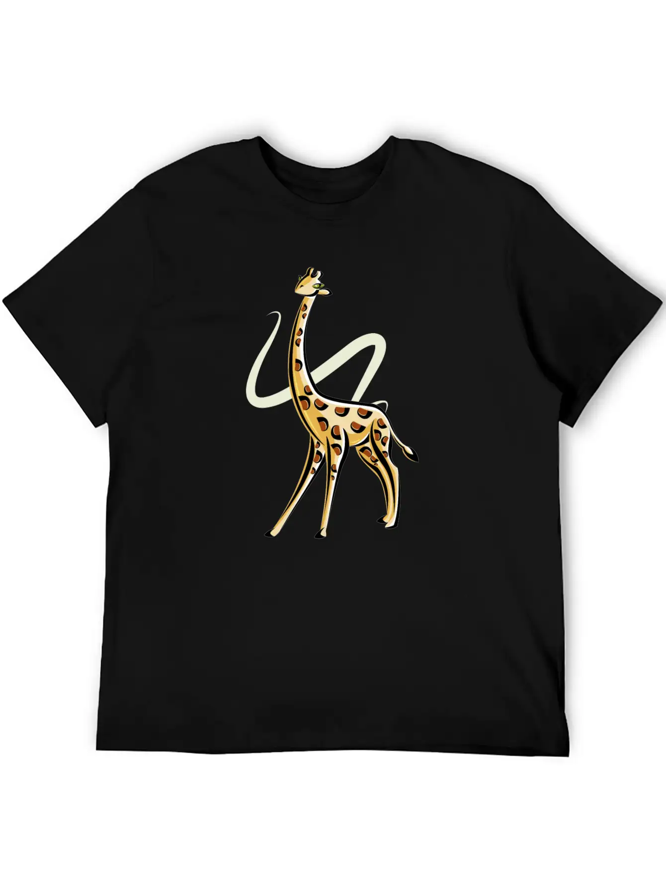 The Posing Giraffe Classic Fit Graphic Tee For Daily Comfort – Unisex Cotton Shirt