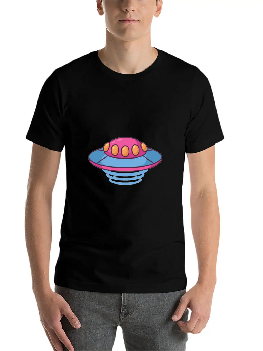The Purple Flying Saucer Stylish Everyday T-Shirt – Unisex Basic Cotton Tee