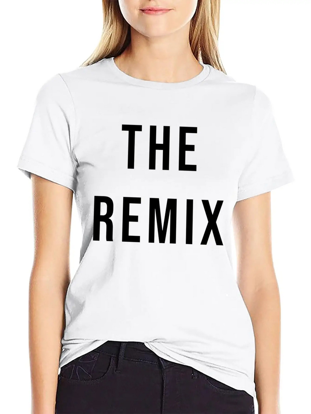 The Remix Black Essential Cotton Tee For Daily Outfits – Unisex Style