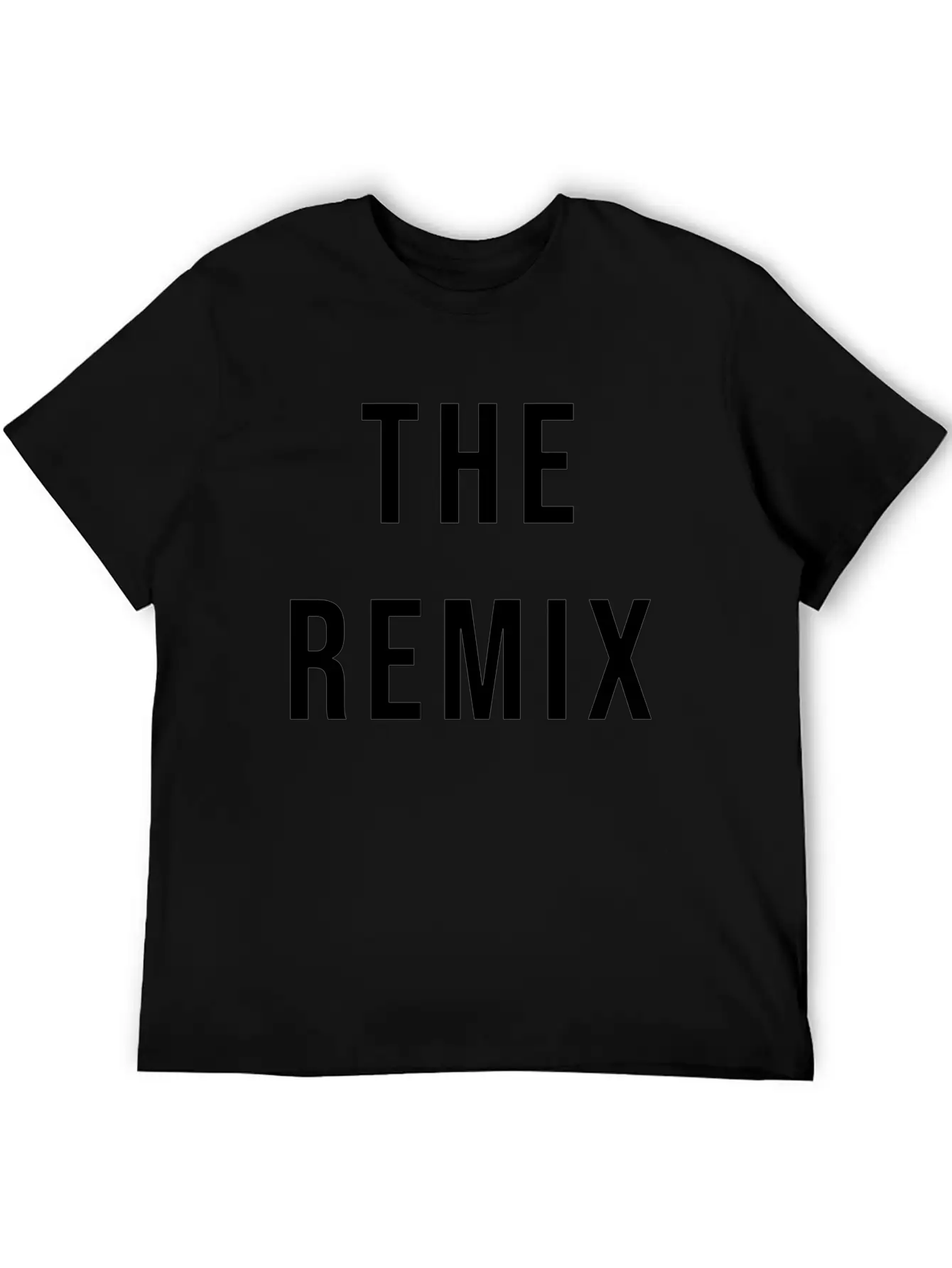 The Remix Black Essential Cotton Tee For Daily Outfits – Unisex Style