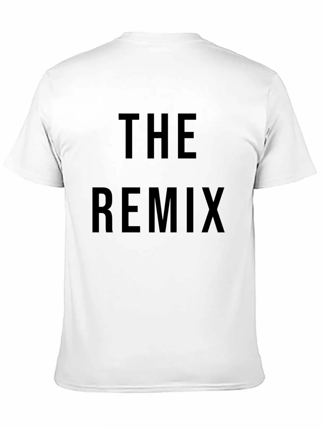 The Remix Black Essential Cotton Tee For Daily Outfits – Unisex Style