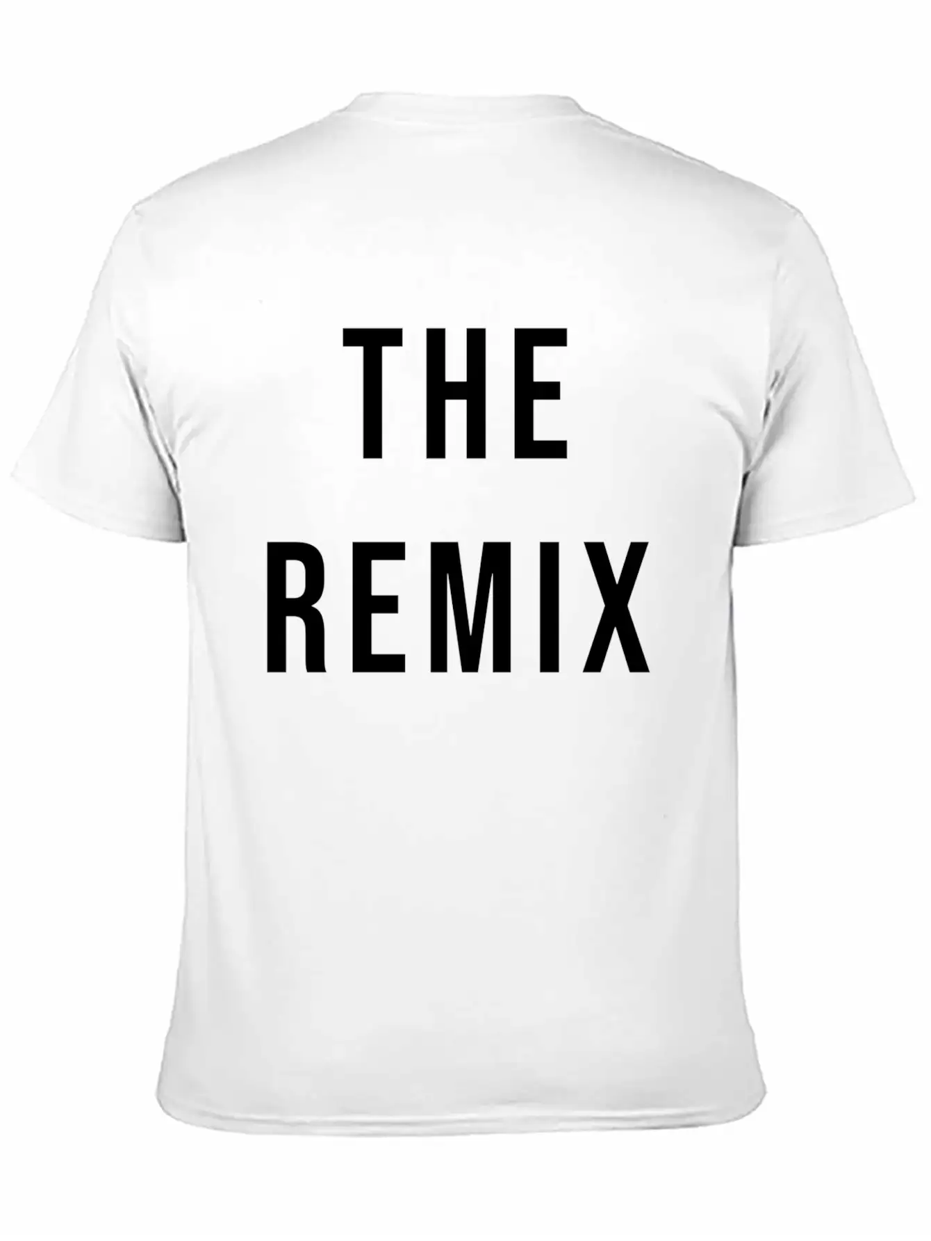 The Remix Black Essential Cotton Tee For Daily Outfits – Unisex Style