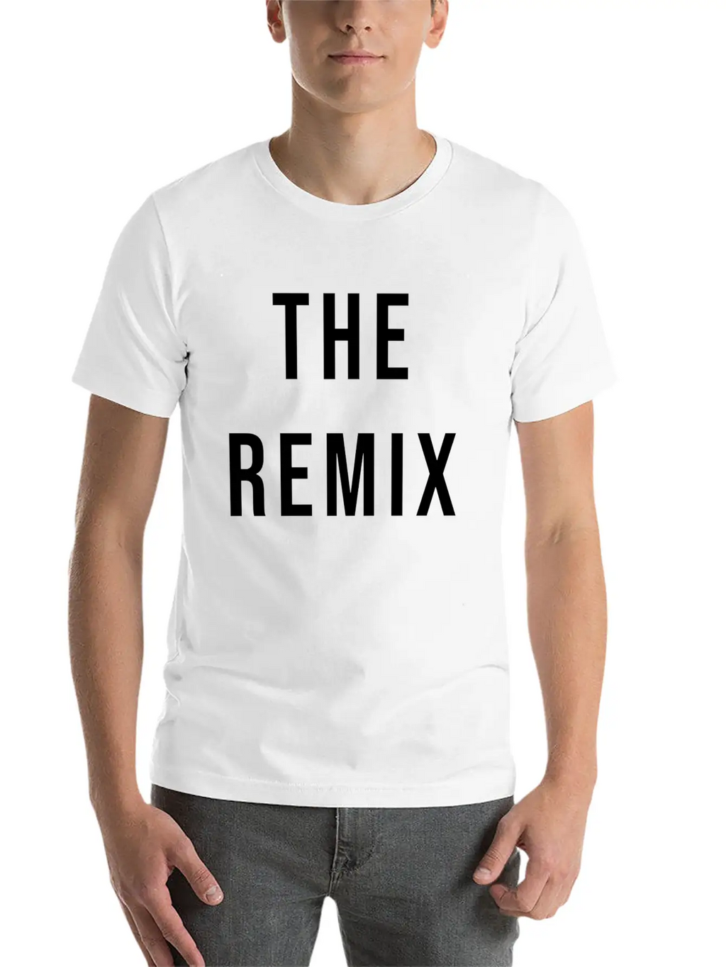The Remix Black Essential Cotton Tee For Daily Outfits – Unisex Style