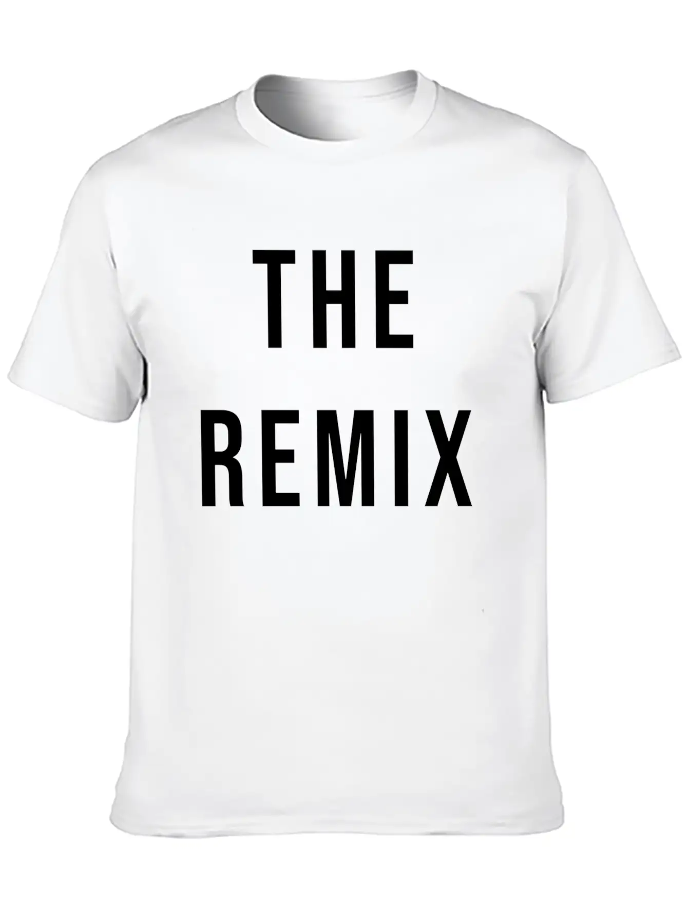 The Remix Black Essential Cotton Tee For Daily Outfits – Unisex Style