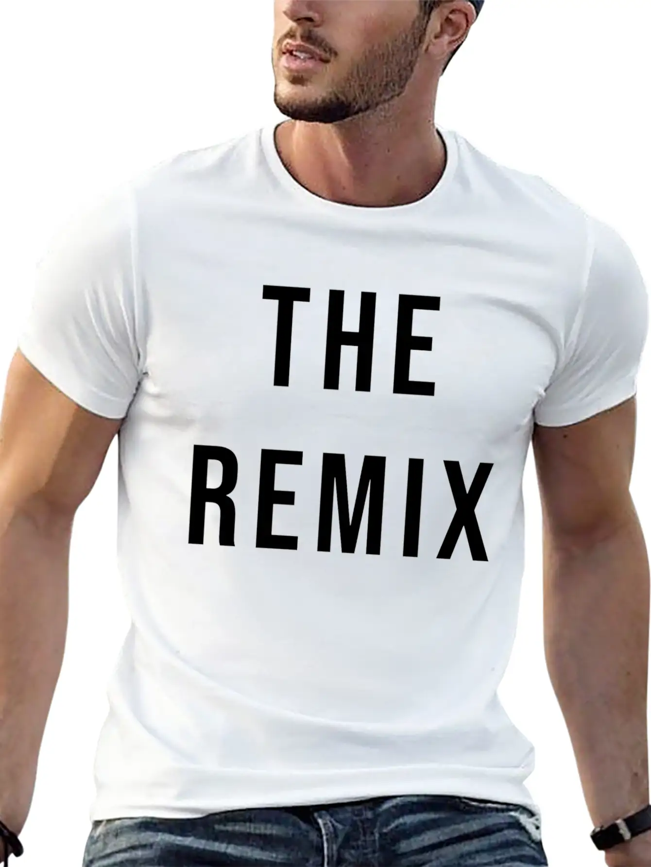 The Remix Black Essential Cotton Tee For Daily Outfits – Unisex Style