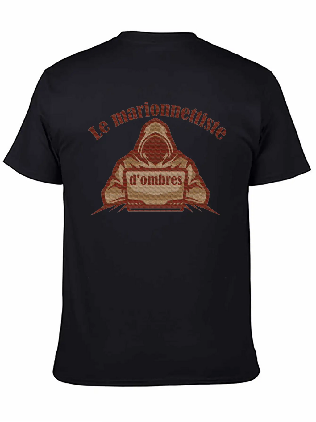 The Shadow Puppeteer | Le Marionnettiste D'ombres Unisex Short Sleeve Soft Cotton T-Shirt – Casual Everyday Wear