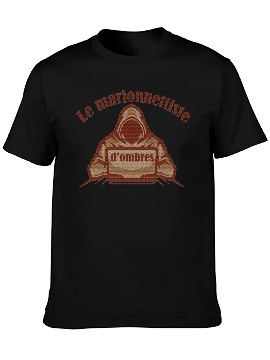 The Shadow Puppeteer | Le Marionnettiste D'ombres Unisex Short Sleeve Soft Cotton T-Shirt – Casual Everyday Wear
