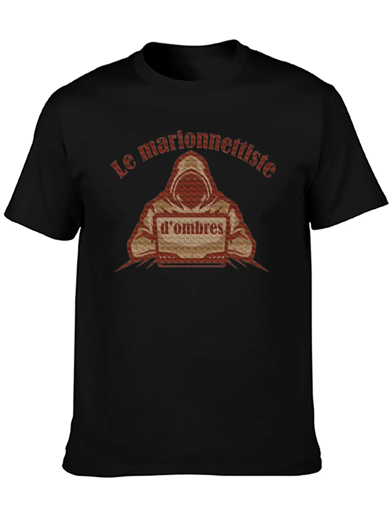 The Shadow Puppeteer | Le Marionnettiste D'ombres Unisex Short Sleeve Soft Cotton T-Shirt – Casual Everyday Wear