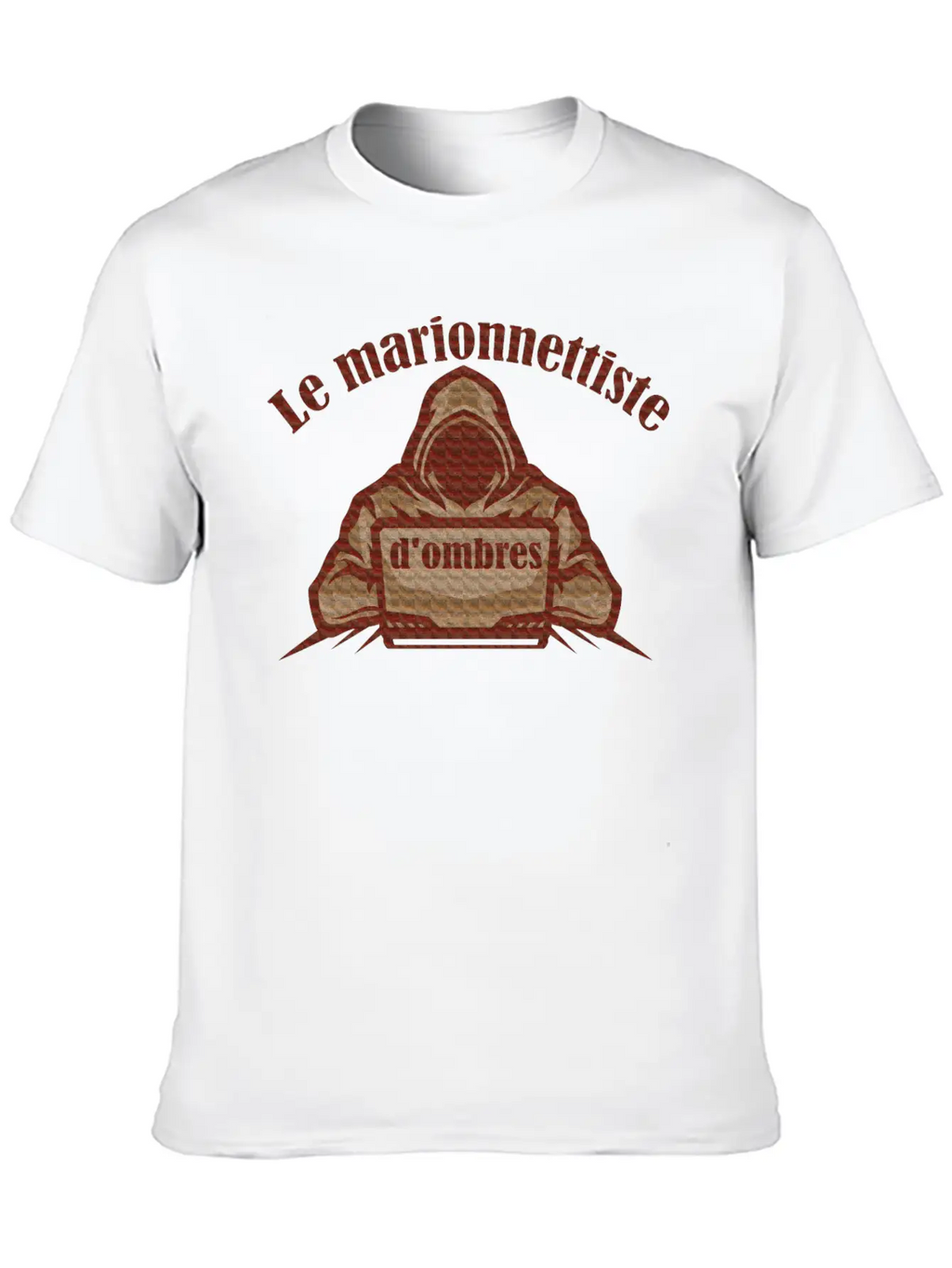The Shadow Puppeteer | Le Marionnettiste D'ombres Unisex Short Sleeve Soft Cotton T-Shirt – Casual Everyday Wear