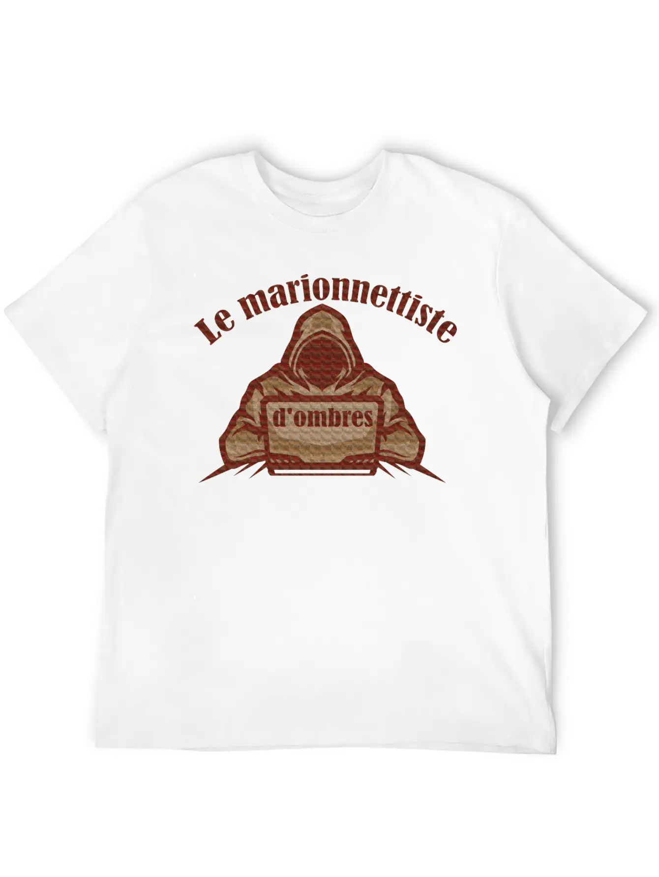 The Shadow Puppeteer | Le Marionnettiste D'ombres Unisex Short Sleeve Soft Cotton T-Shirt – Casual Everyday Wear