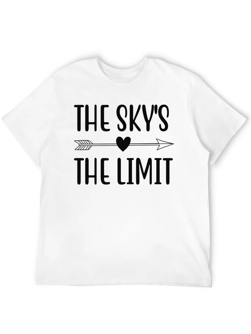 THE SKY S THE LIMIT Unisex Short Sleeve Soft Cotton T-Shirt – Casual Everyday Wear