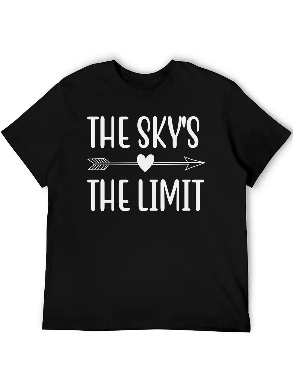 THE SKY S THE LIMIT Unisex Short Sleeve Soft Cotton T-Shirt – Casual Everyday Wear