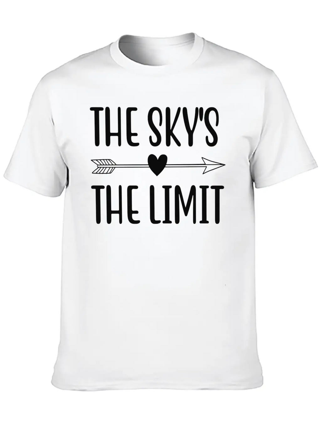 THE SKY S THE LIMIT Unisex Short Sleeve Soft Cotton T-Shirt – Casual Everyday Wear