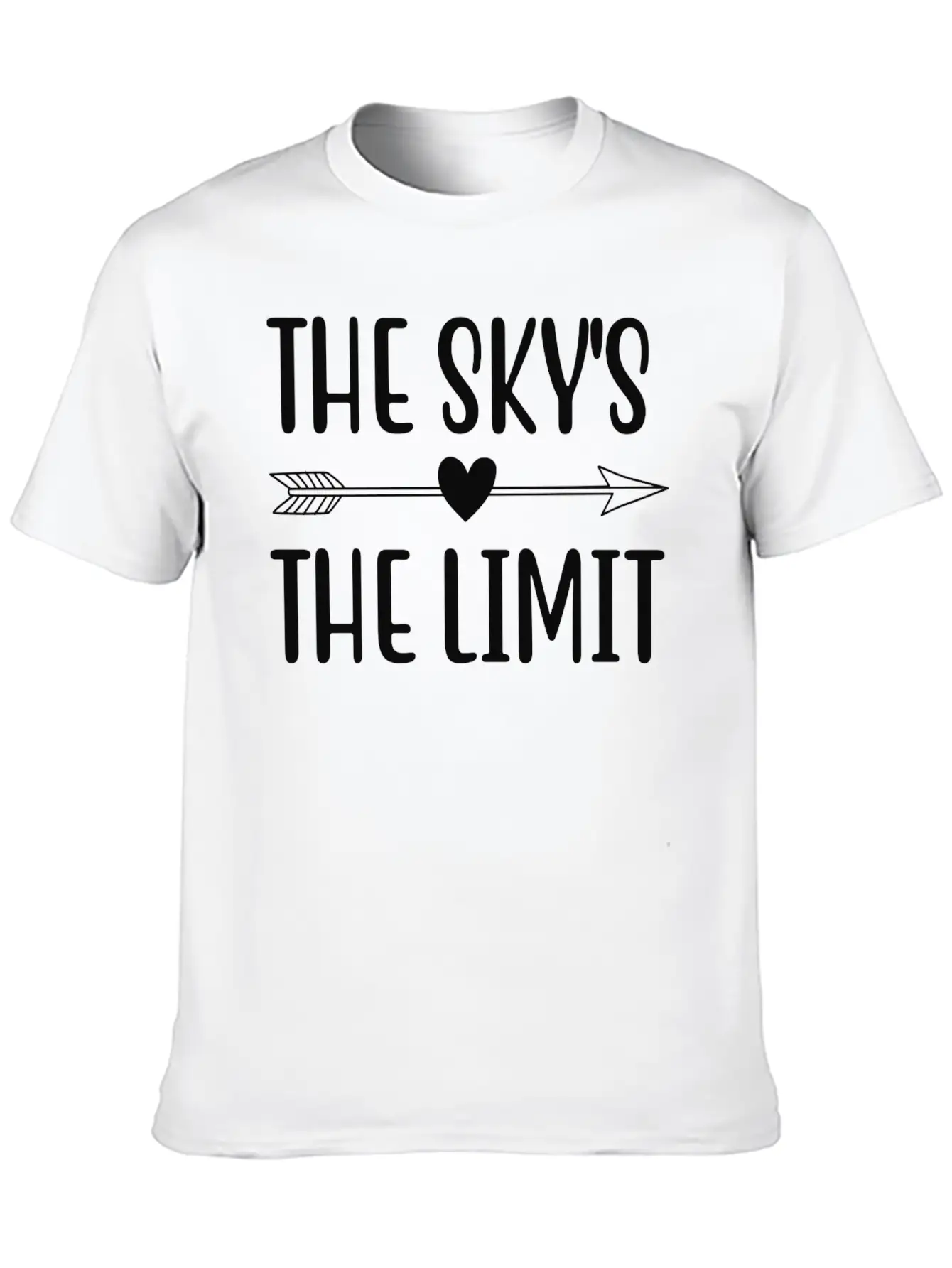 THE SKY S THE LIMIT Unisex Short Sleeve Soft Cotton T-Shirt – Casual Everyday Wear
