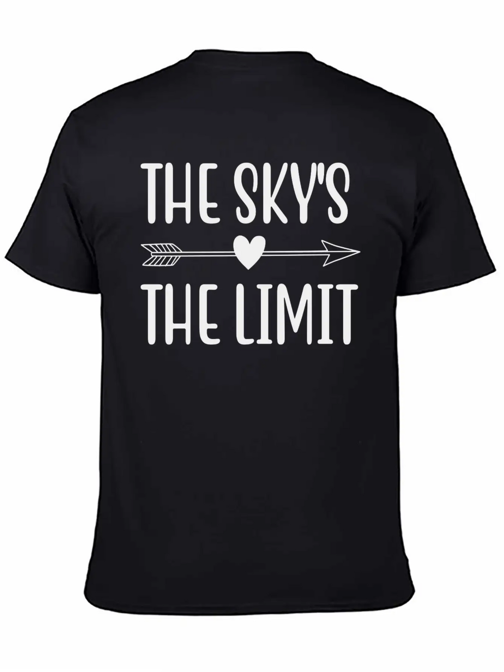 THE SKY S THE LIMIT Unisex Short Sleeve Soft Cotton T-Shirt – Casual Everyday Wear