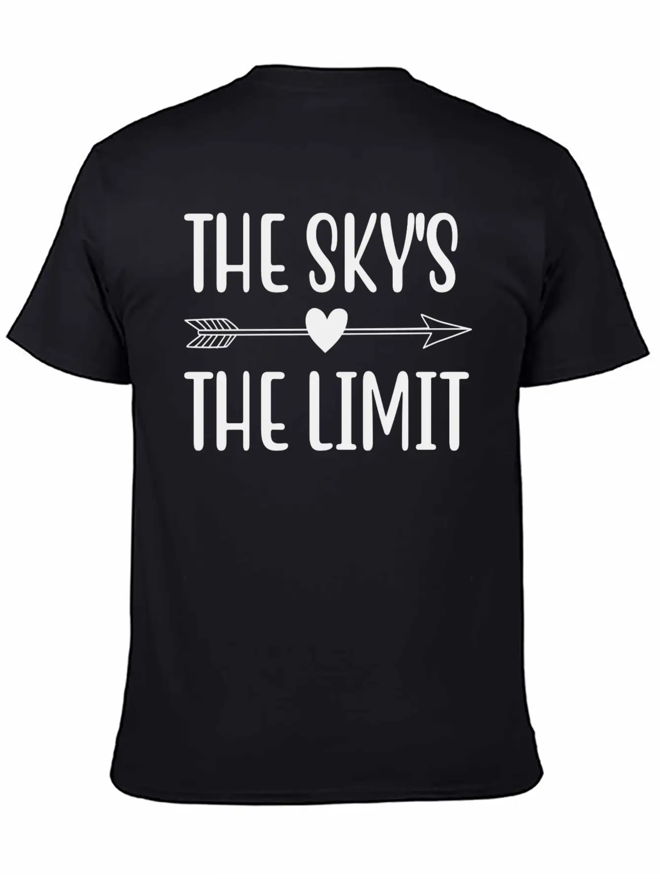 THE SKY S THE LIMIT Unisex Short Sleeve Soft Cotton T-Shirt – Casual Everyday Wear