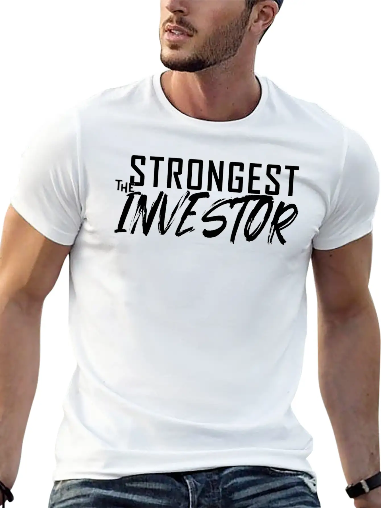 The Strongest Investor Unisex Short Sleeve Soft Cotton T-Shirt – Casual Everyday Wear