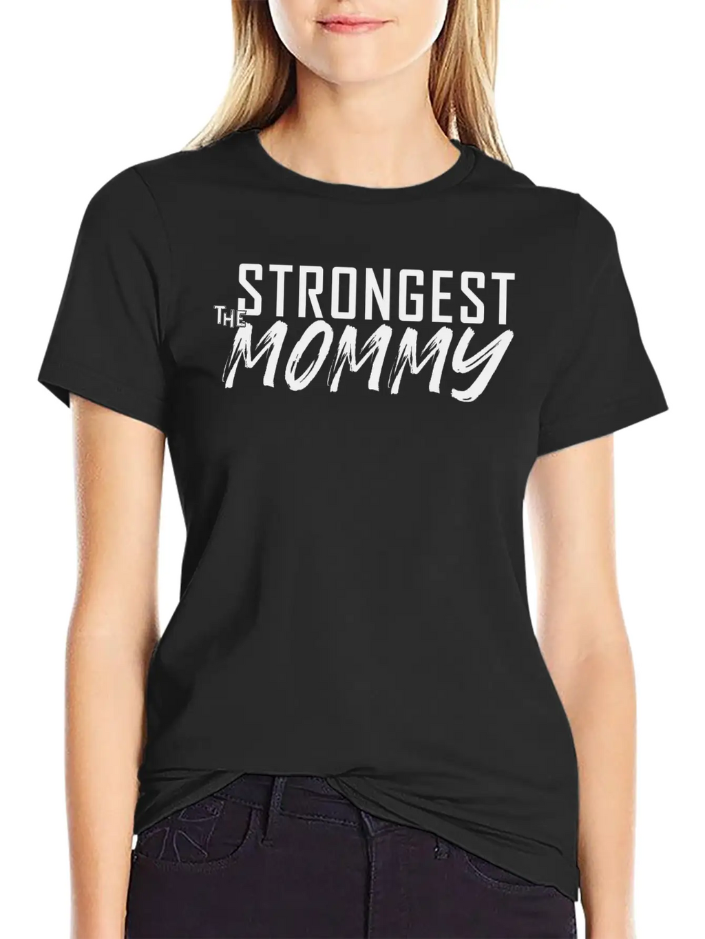 The Strongest Mommy Breathable Soft Cotton T-Shirt – Timeless Casual Look