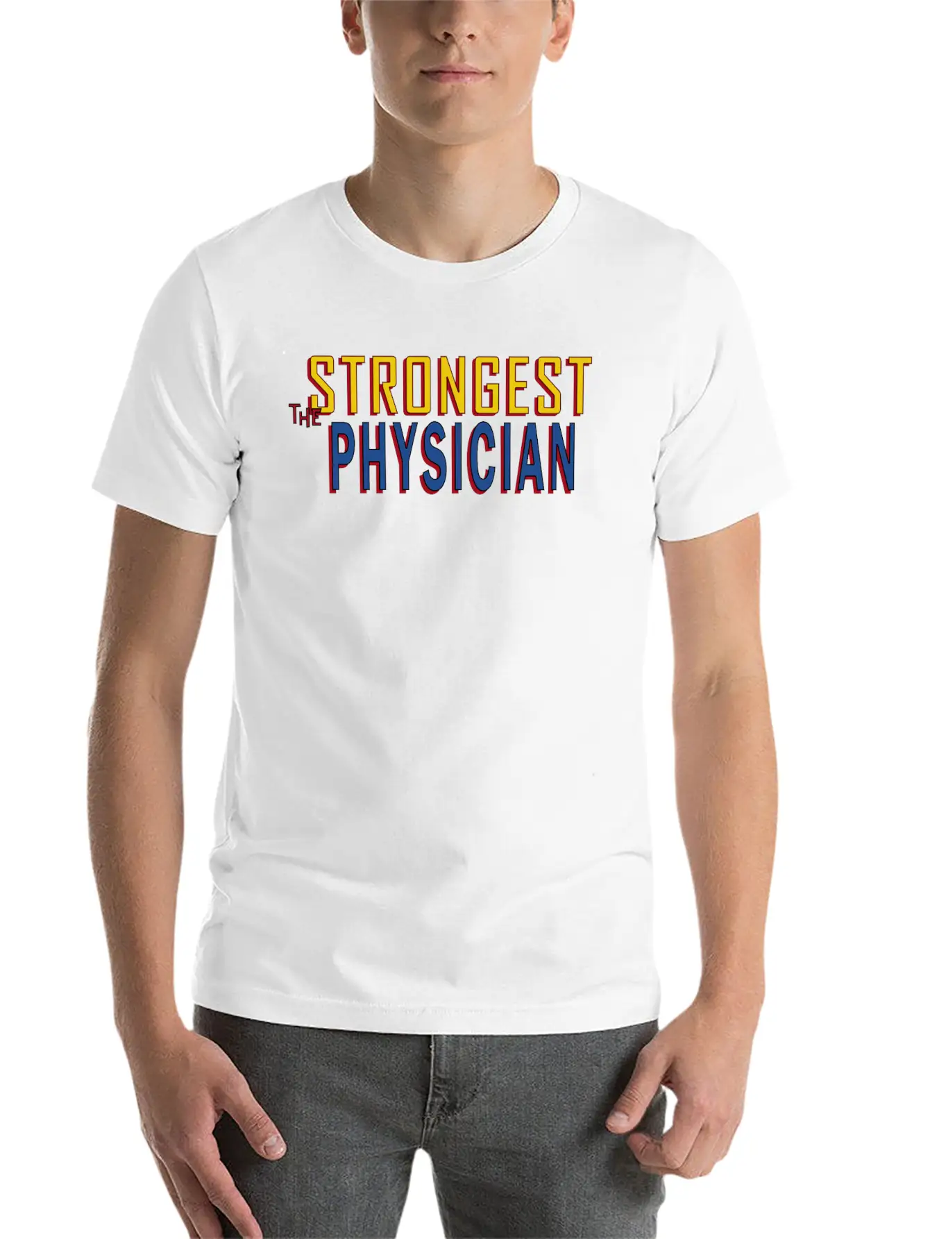 The Strongest Physician Breathable Soft Cotton T-Shirt – Timeless Casual Look