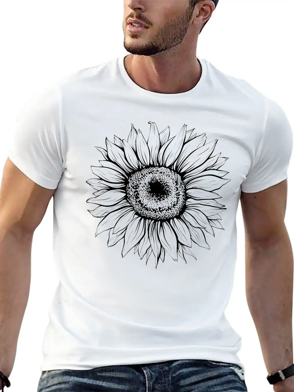 The Summer Sunflower. Unisex Short Sleeve Soft Cotton T-Shirt – Casual Everyday Wear