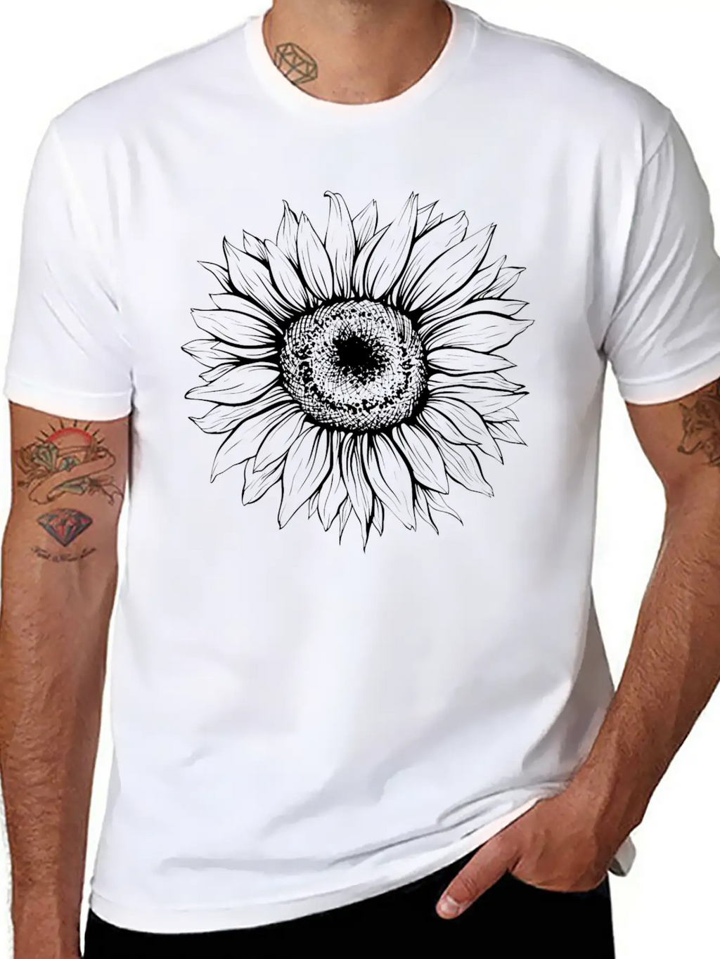The Summer Sunflower. Unisex Short Sleeve Soft Cotton T-Shirt – Casual Everyday Wear