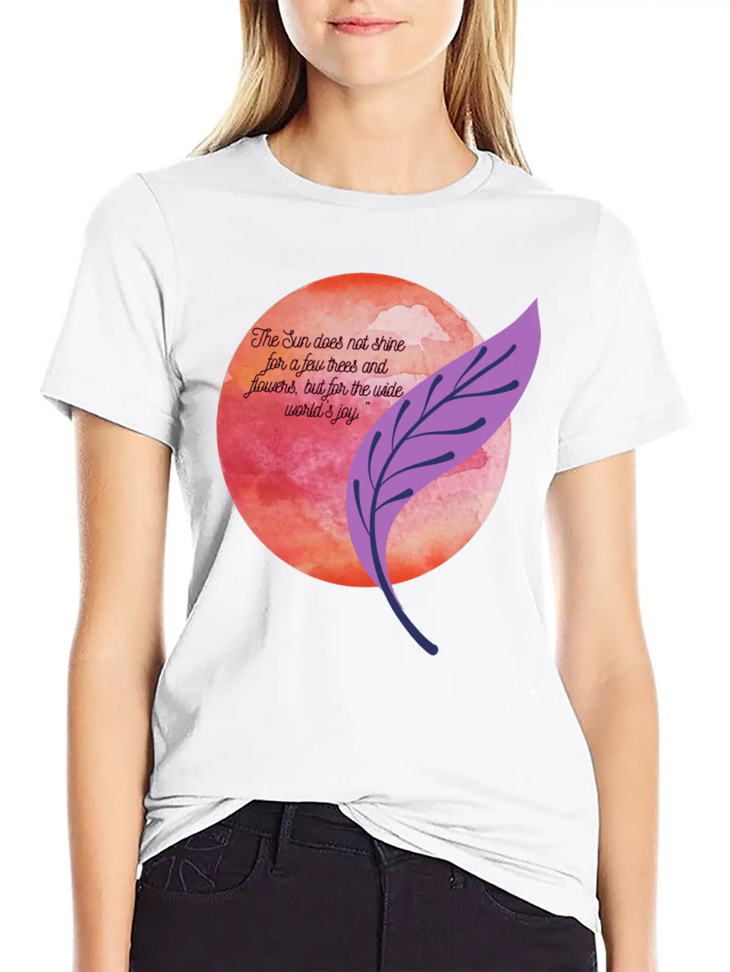 The Sun Of Happiness And Paper Unisex Short Sleeve Soft Cotton T-Shirt – Casual Everyday Wear