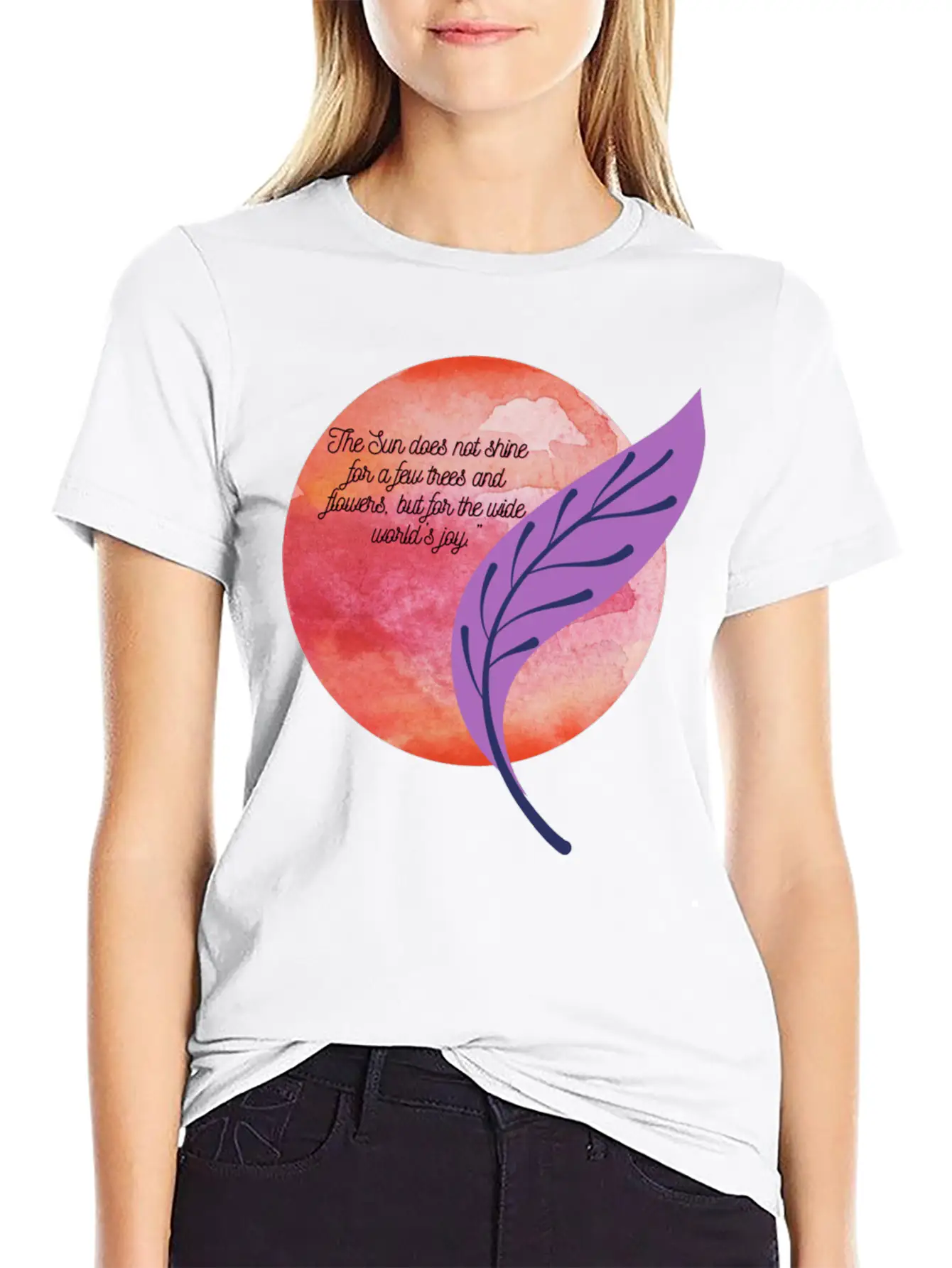 The Sun Of Happiness And Paper Unisex Short Sleeve Soft Cotton T-Shirt – Casual Everyday Wear