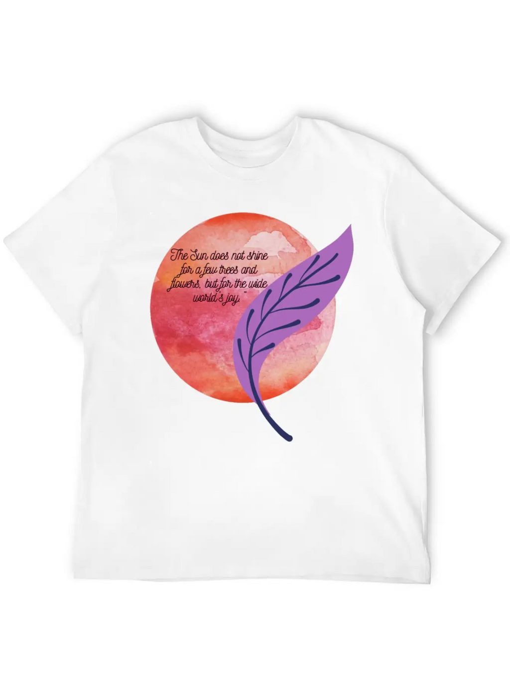The Sun Of Happiness And Paper Unisex Short Sleeve Soft Cotton T-Shirt – Casual Everyday Wear