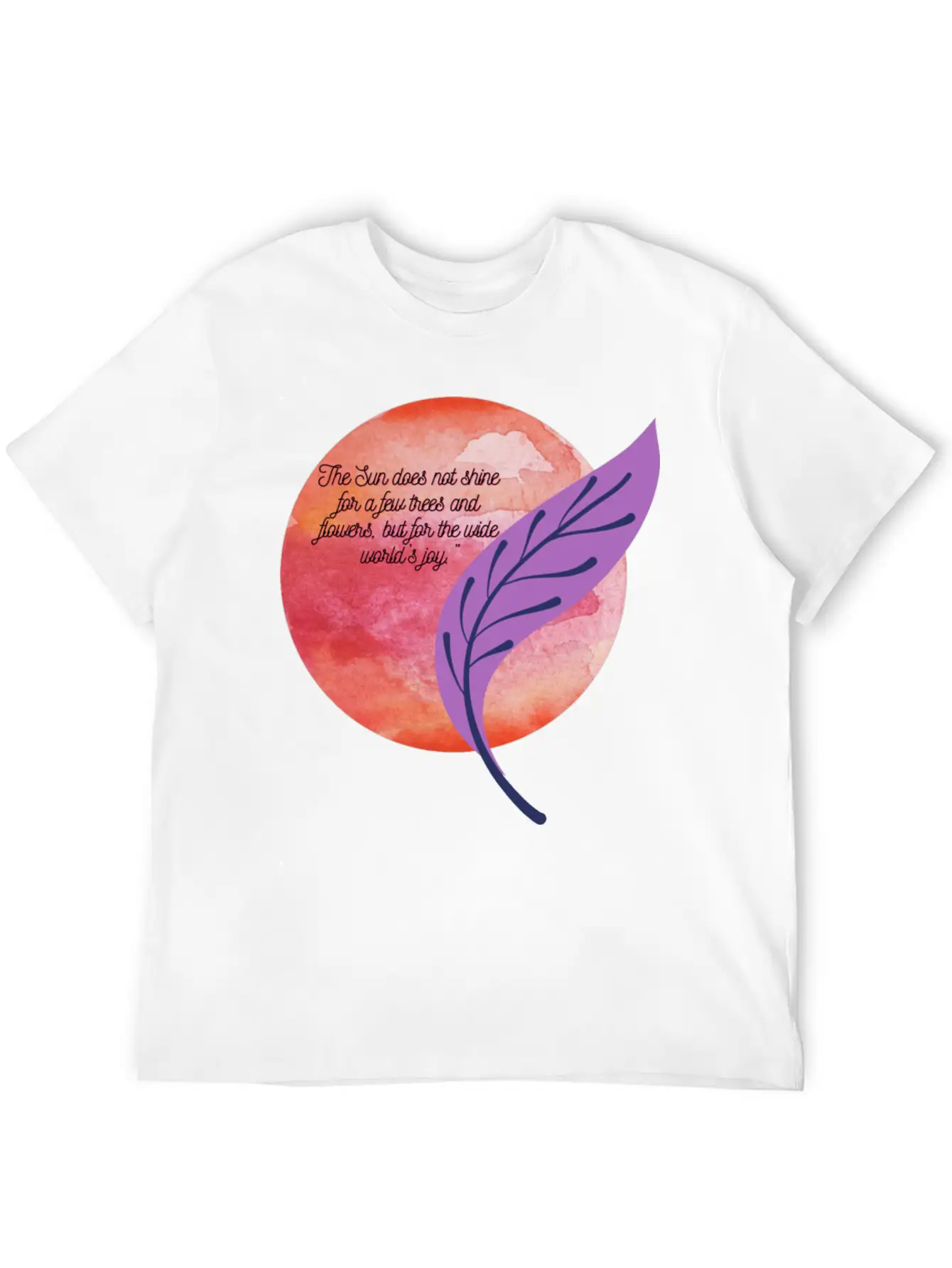 The Sun Of Happiness And Paper Unisex Short Sleeve Soft Cotton T-Shirt – Casual Everyday Wear