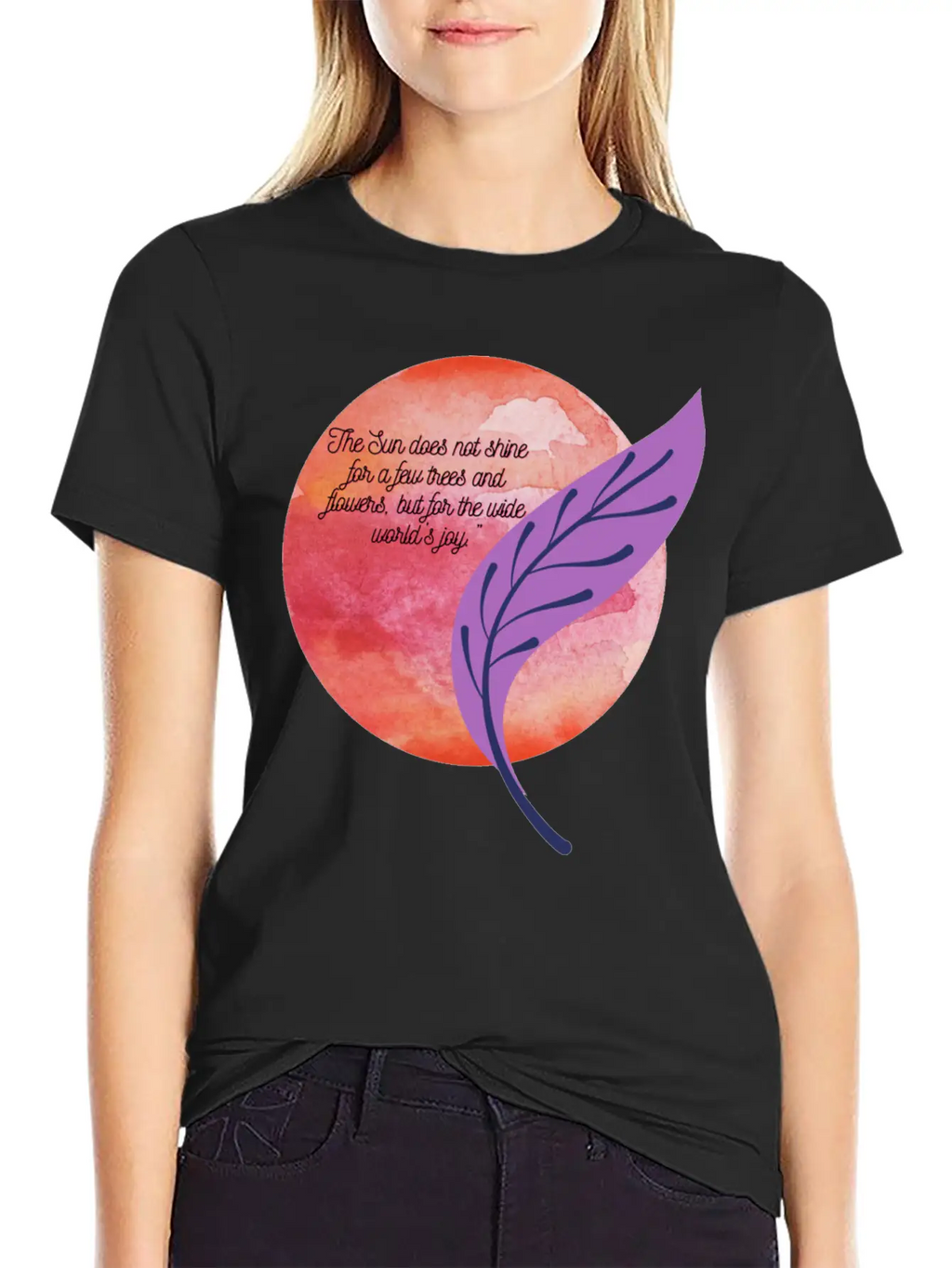 The Sun Of Happiness And Paper Unisex Short Sleeve Soft Cotton T-Shirt – Casual Everyday Wear
