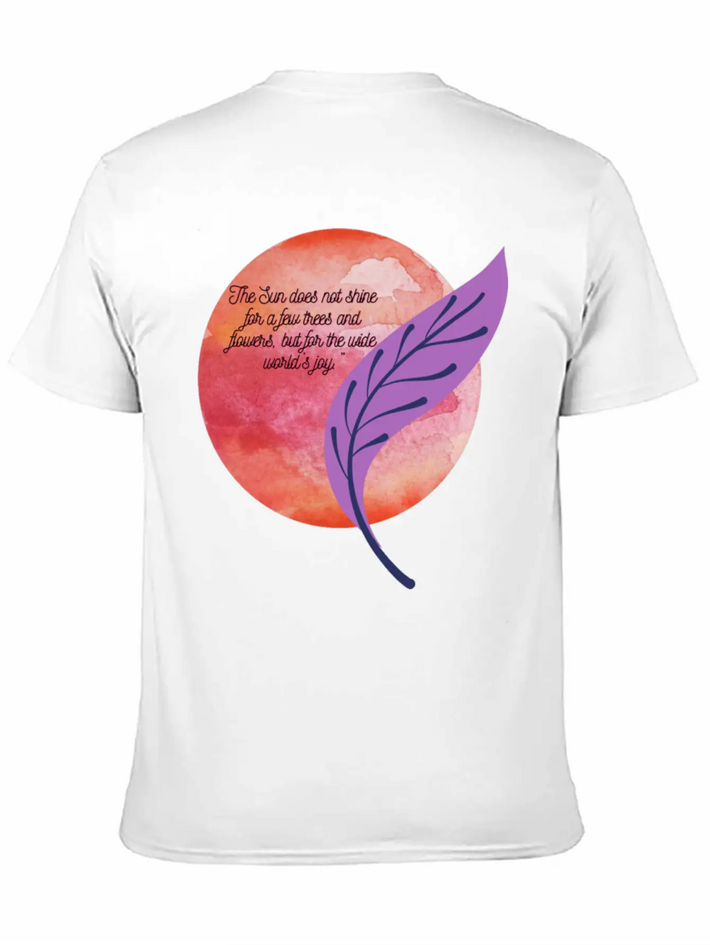 The Sun Of Happiness And Paper Unisex Short Sleeve Soft Cotton T-Shirt – Casual Everyday Wear