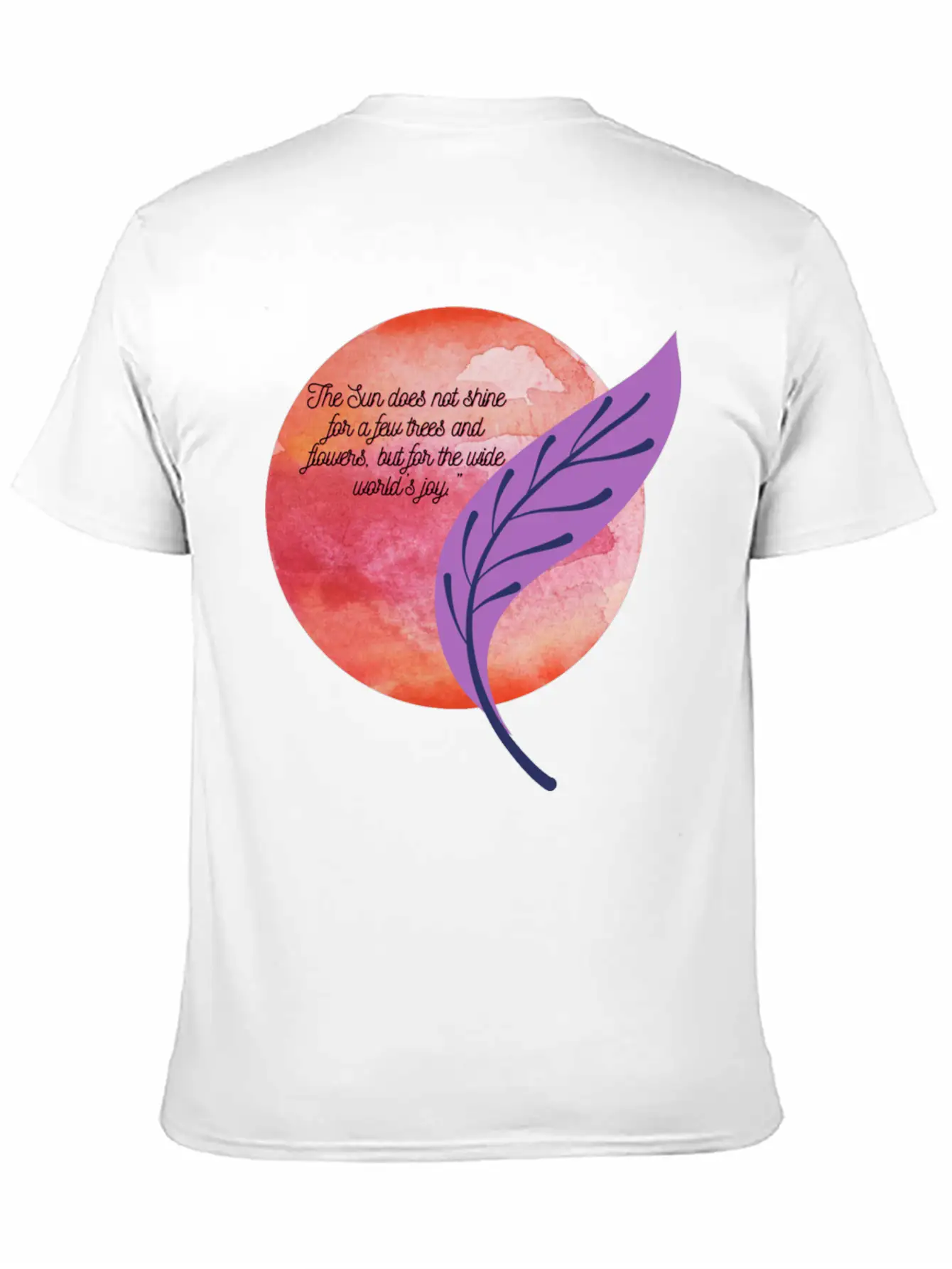 The Sun Of Happiness And Paper Unisex Short Sleeve Soft Cotton T-Shirt – Casual Everyday Wear
