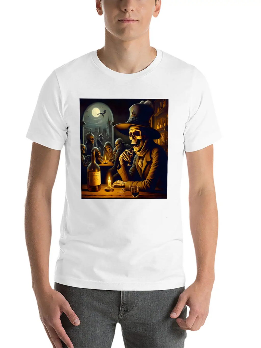 The Tavern Of Lost Souls: A Toast To The Afterlife Unisex Short Sleeve Soft Cotton T-Shirt – Casual Everyday Wear