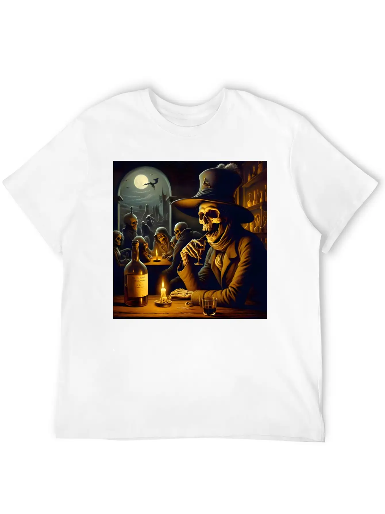 The Tavern Of Lost Souls: A Toast To The Afterlife Unisex Short Sleeve Soft Cotton T-Shirt – Casual Everyday Wear