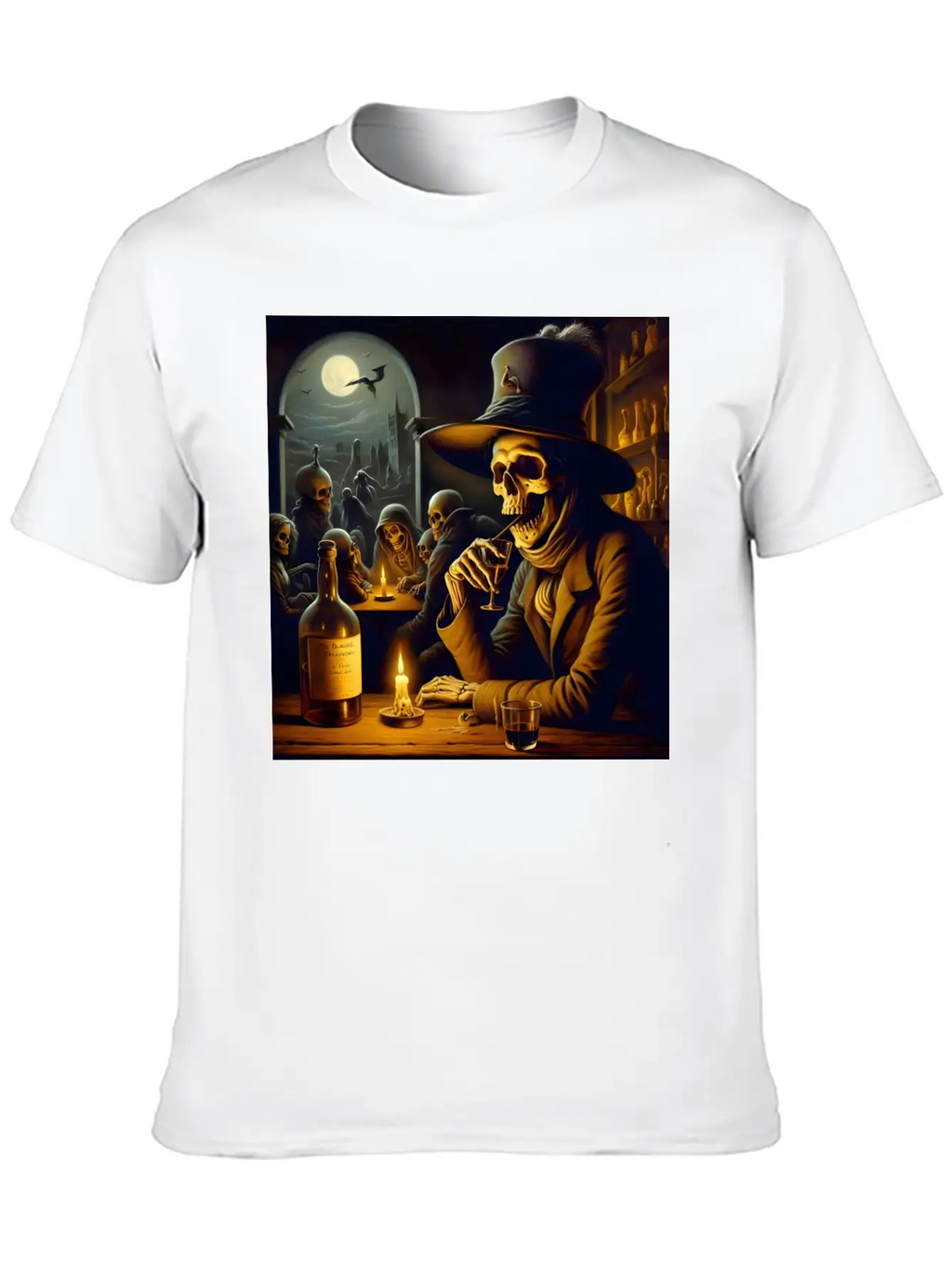 The Tavern Of Lost Souls: A Toast To The Afterlife Unisex Short Sleeve Soft Cotton T-Shirt – Casual Everyday Wear