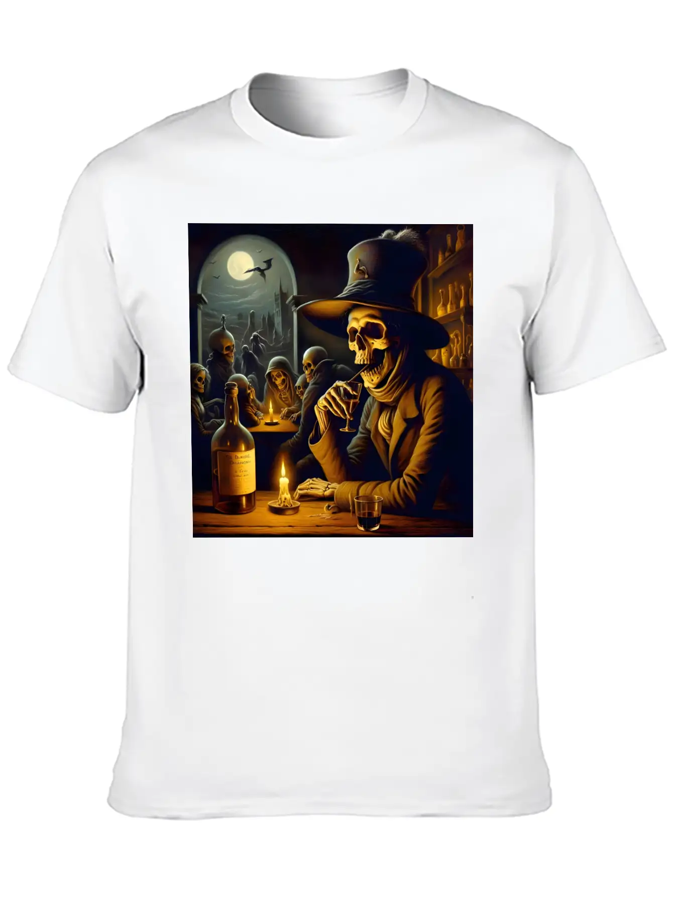 The Tavern Of Lost Souls: A Toast To The Afterlife Unisex Short Sleeve Soft Cotton T-Shirt – Casual Everyday Wear