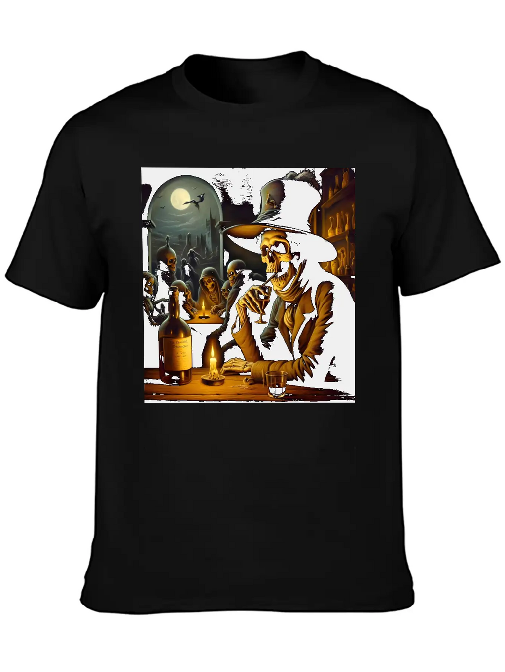 The Tavern Of Lost Souls: A Toast To The Afterlife Unisex Short Sleeve Soft Cotton T-Shirt – Casual Everyday Wear