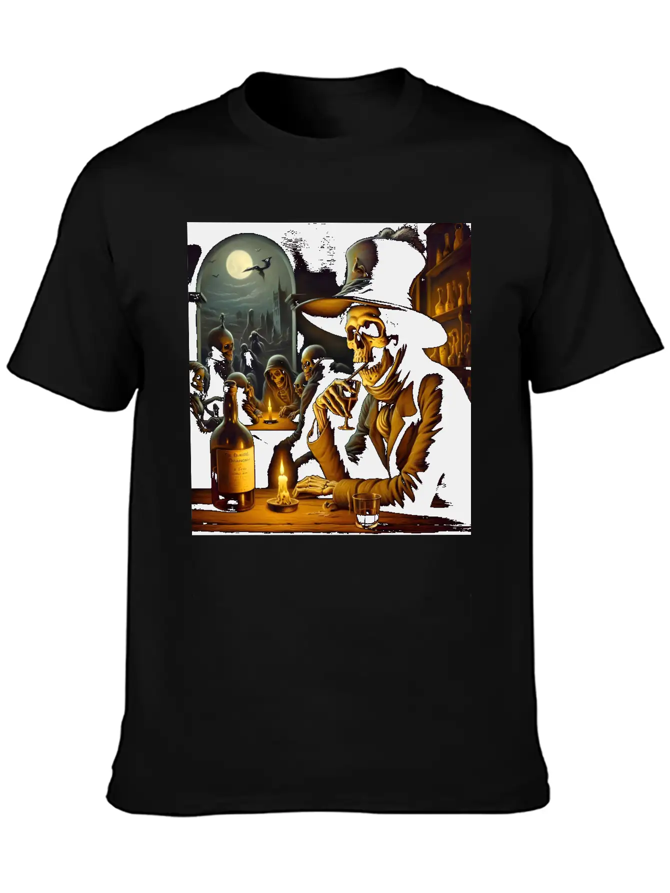 The Tavern Of Lost Souls: A Toast To The Afterlife Unisex Short Sleeve Soft Cotton T-Shirt – Casual Everyday Wear