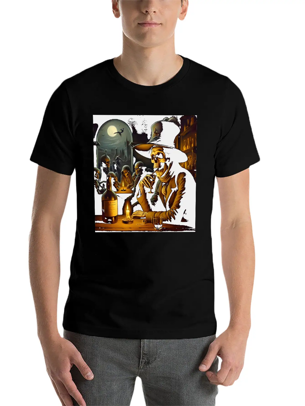 The Tavern Of Lost Souls: A Toast To The Afterlife Unisex Short Sleeve Soft Cotton T-Shirt – Casual Everyday Wear