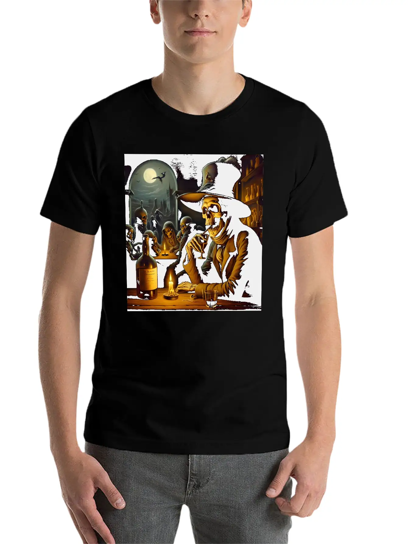 The Tavern Of Lost Souls: A Toast To The Afterlife Unisex Short Sleeve Soft Cotton T-Shirt – Casual Everyday Wear