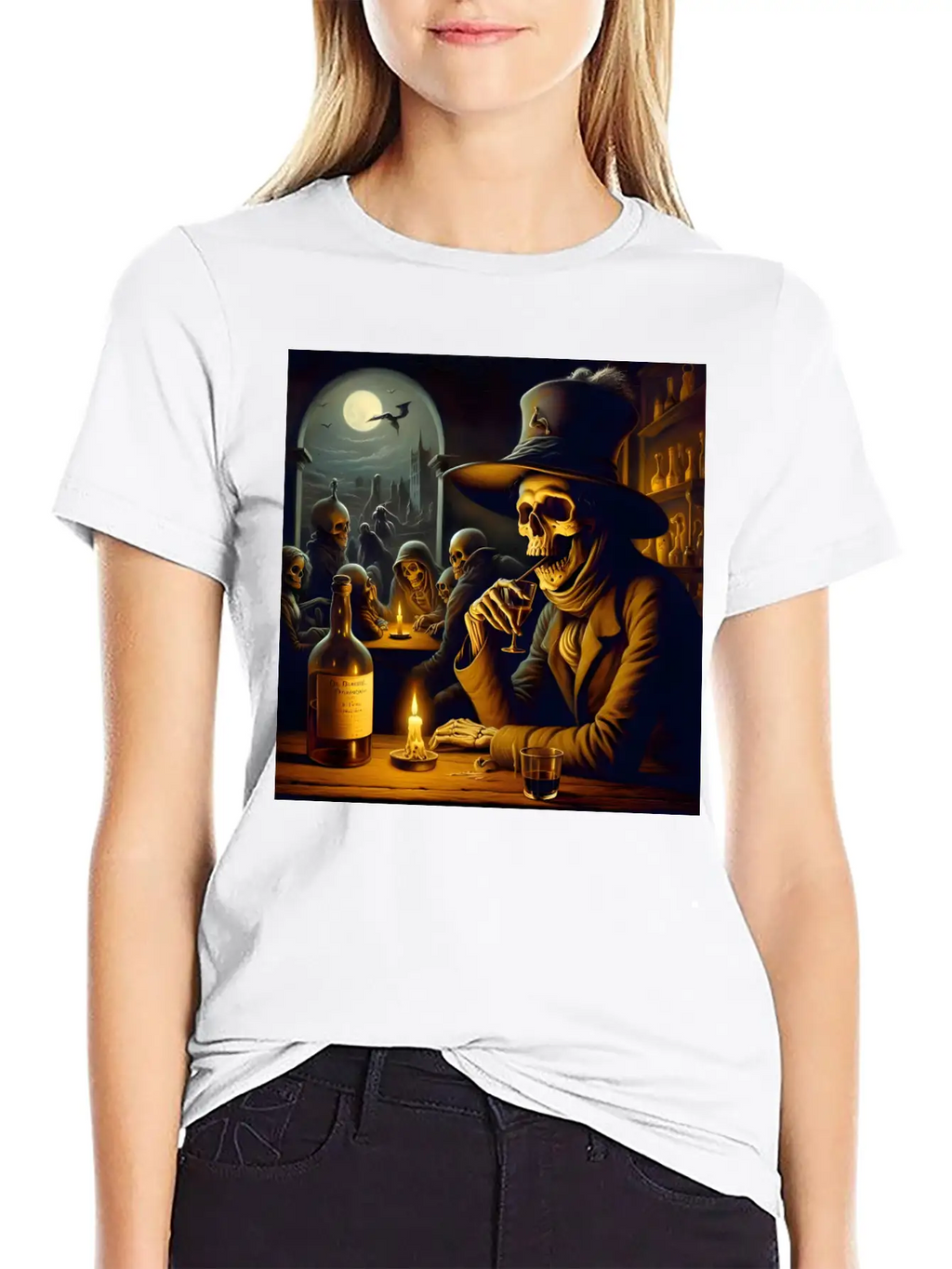 The Tavern Of Lost Souls: A Toast To The Afterlife Unisex Short Sleeve Soft Cotton T-Shirt – Casual Everyday Wear