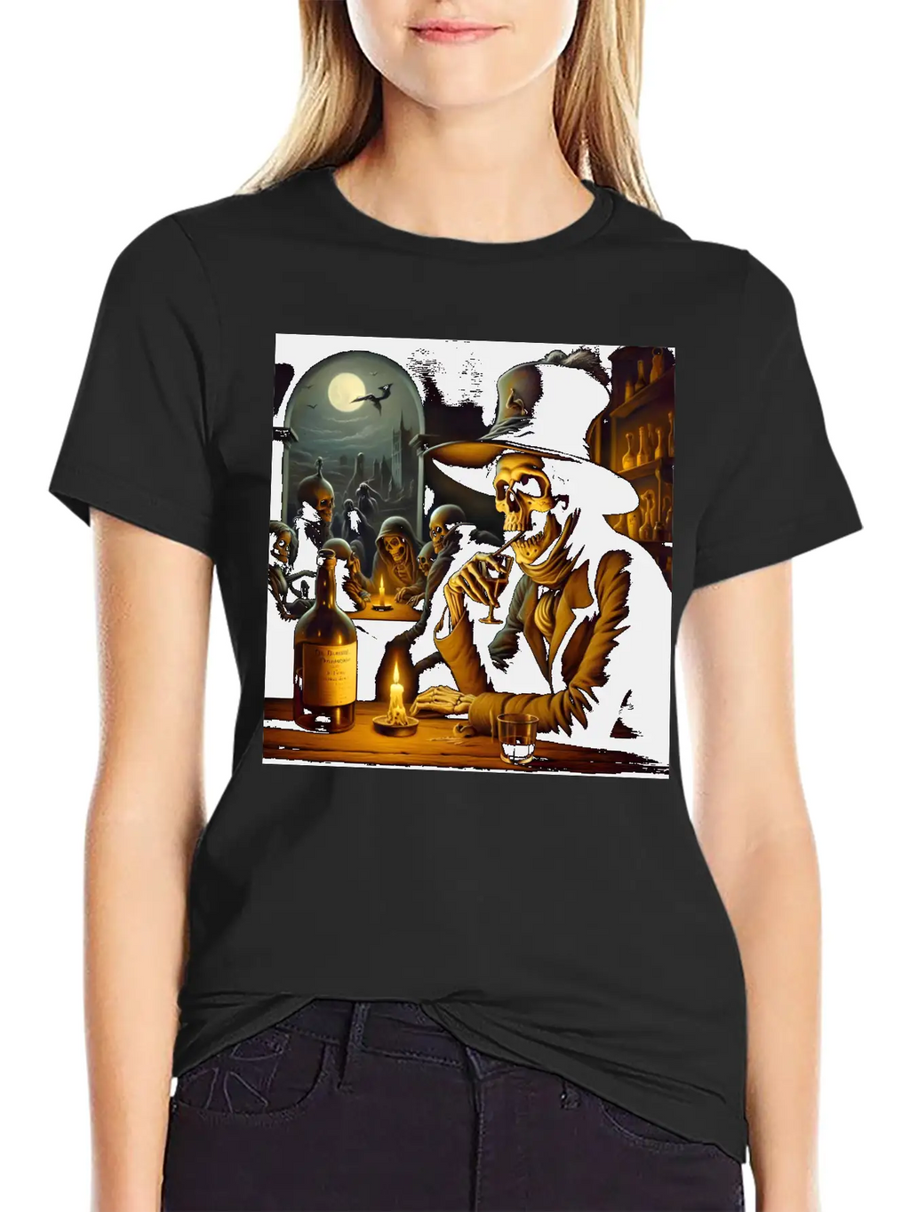 The Tavern Of Lost Souls: A Toast To The Afterlife Unisex Short Sleeve Soft Cotton T-Shirt – Casual Everyday Wear